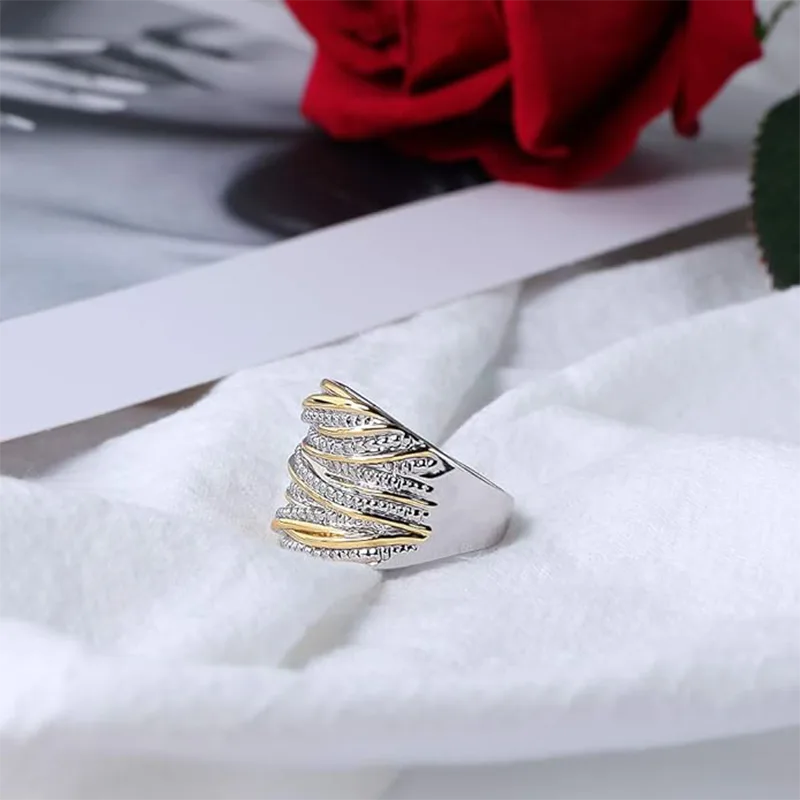 合金女性ファッションリング