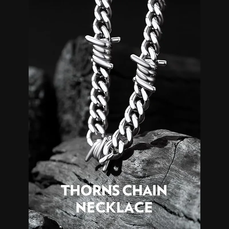 ユニークなパンクマンファッションネックレス